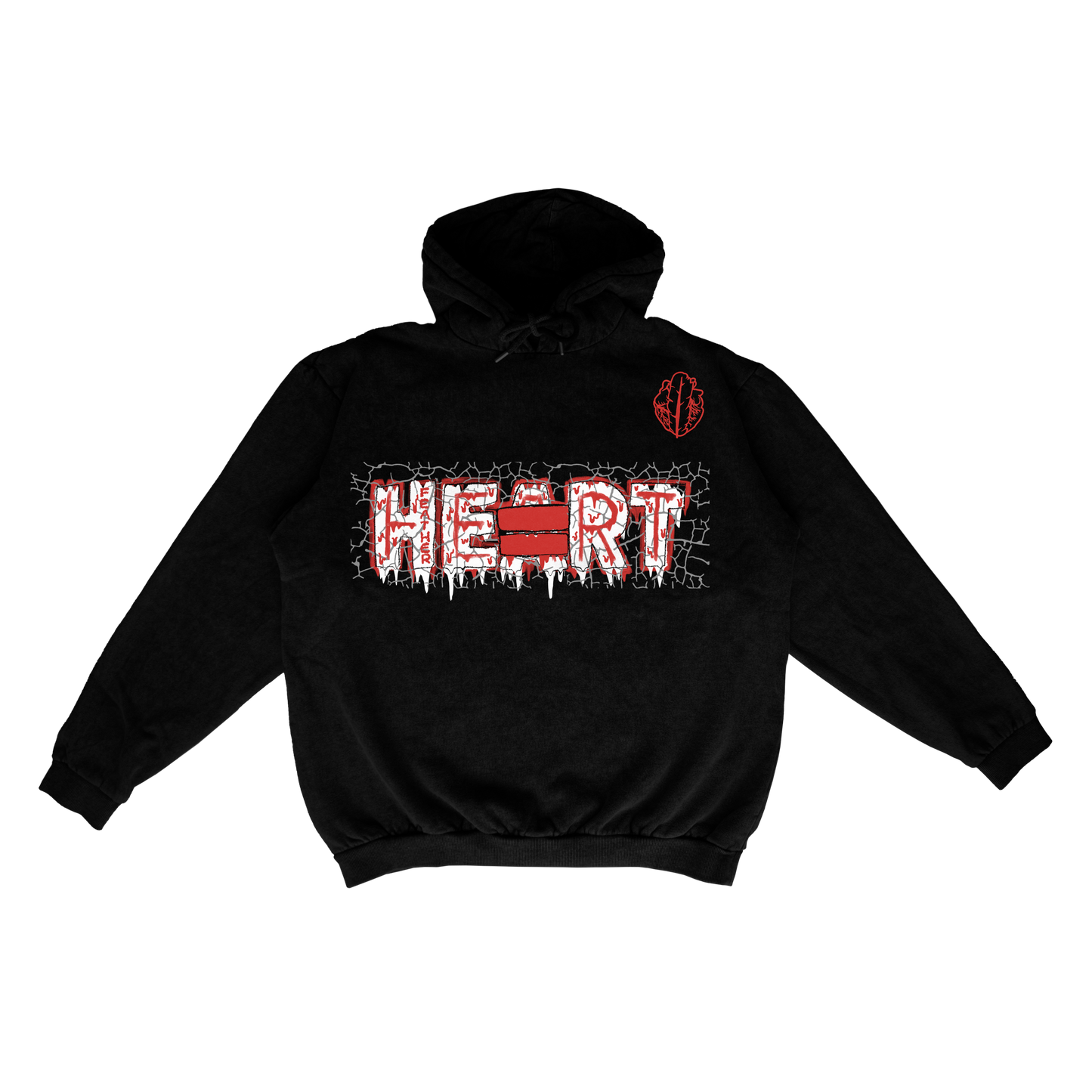 HeartfeatherEqual BLACK CEMENT HOODIE