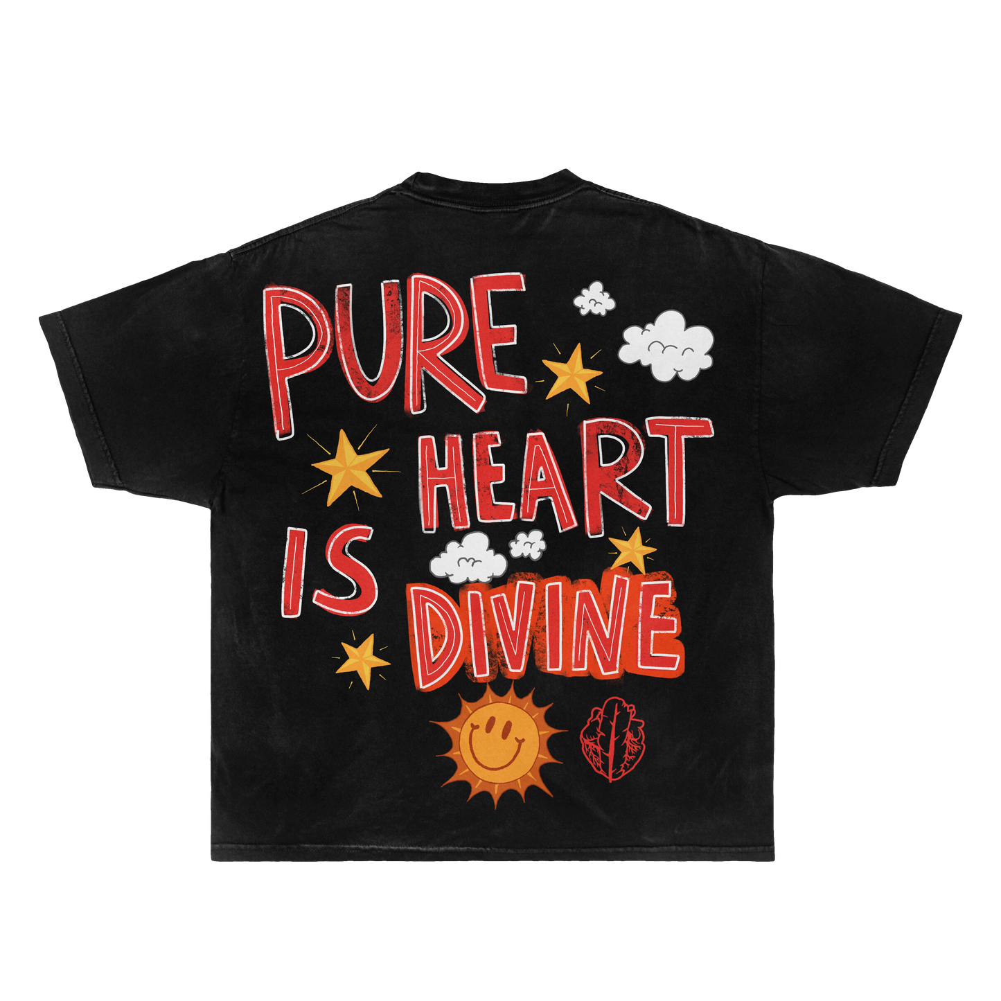 HeartfeatherEqual black T-shirt
