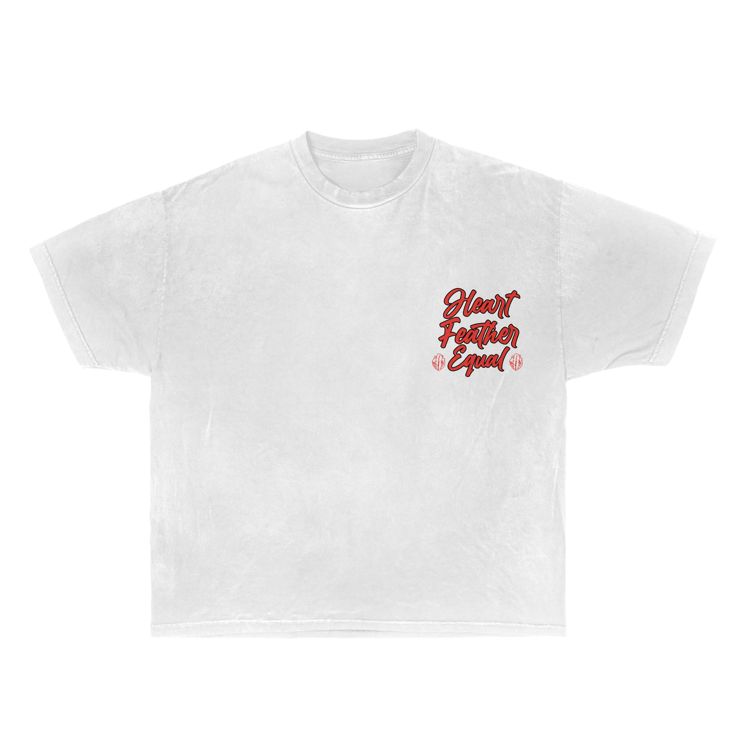 HeartfeatherEqual White 🤍 Tshirt
