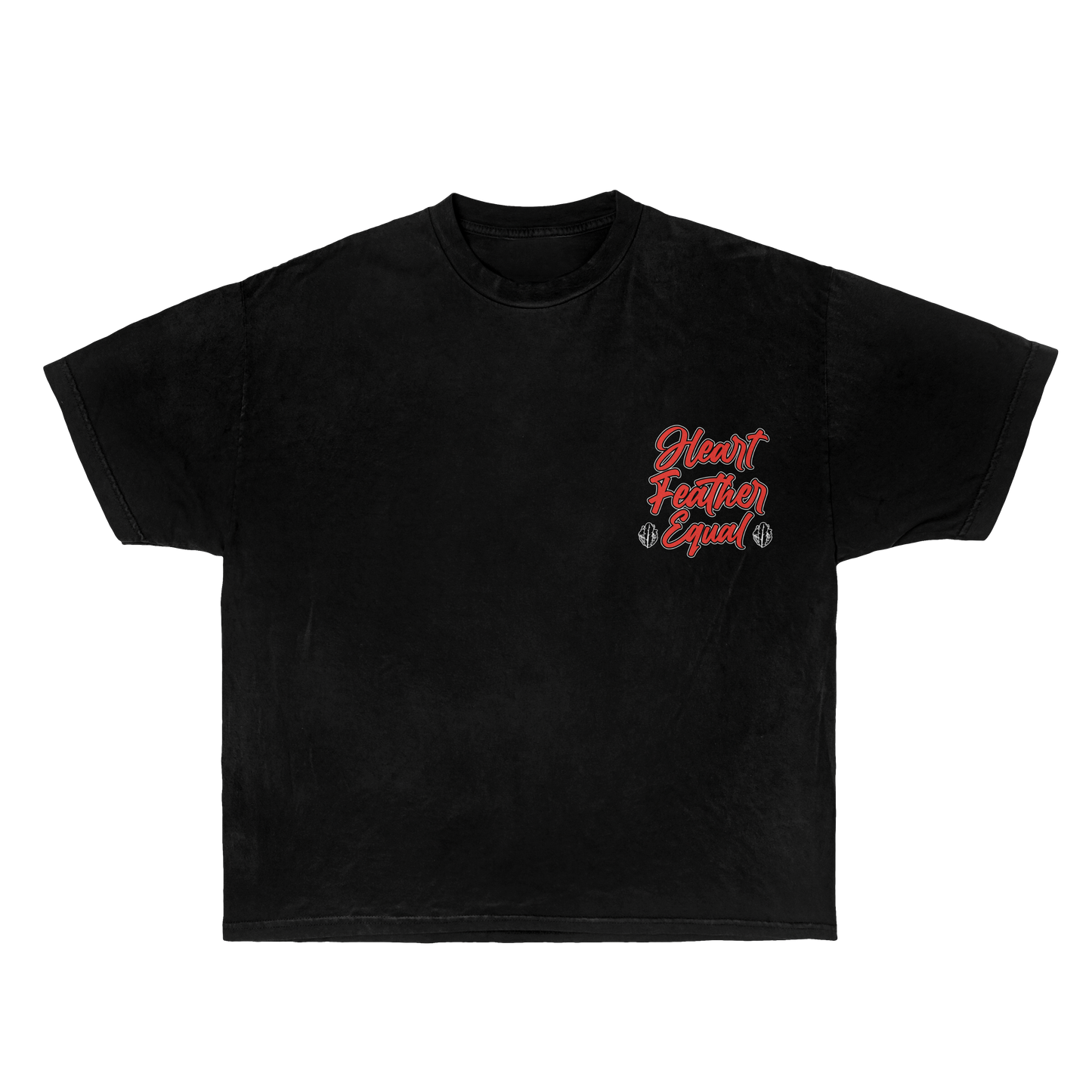 HeartfeatherEqual black T-shirt