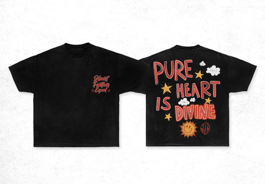 HeartfeatherEqual black T-shirt
