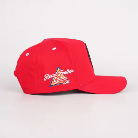 HeartfeatherEqual Red ♥️ logo A-Frame Logo hat